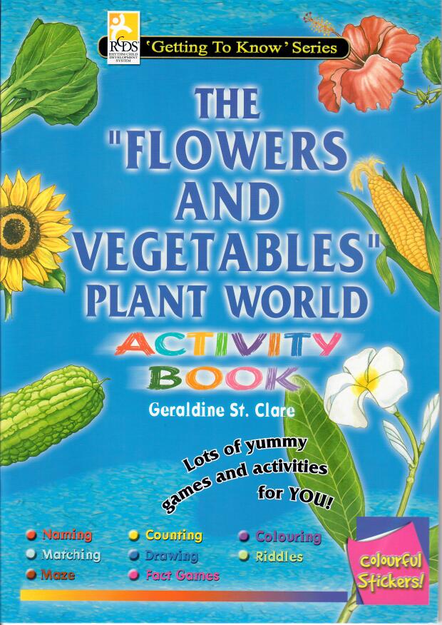 The Flowers and Vegetables Activity Book - Set of 5