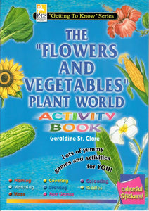 The Flowers and Vegetables Activity Book - Set of 5