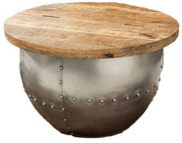 Metal Base Round Coffee Table