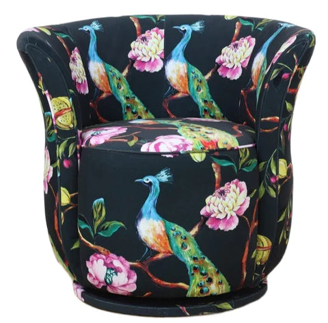 Peacock Tub Swivel Chair