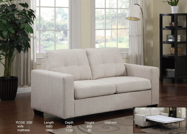 Rose 2 Seater Sofabed - Beige