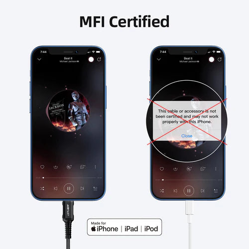 Premium Lightning Aux Jack / Cable (Apple MFI Certified)