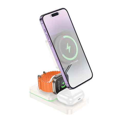 Wireless Fast Charger - 15W 3-in-1 Magnetic