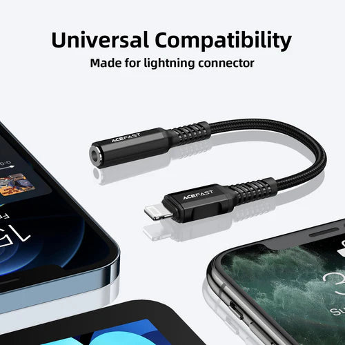 Premium Lightning Aux Jack / Cable (Apple MFI Certified)