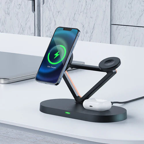 45W Premium 3 in 1 Wireless Charging Station