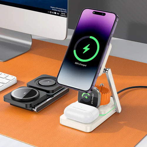 Wireless Fast Charger - 15W 3-in-1 Magnetic