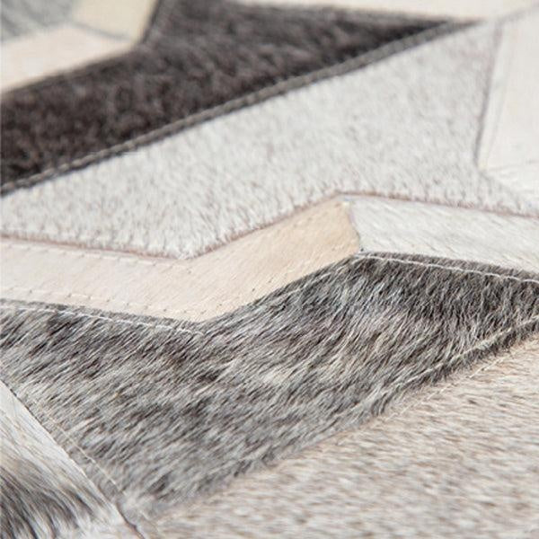 Corbit Grey White Cowhide Rug 200x300