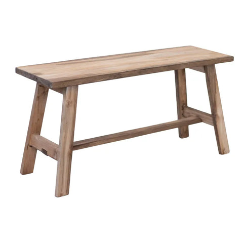 Rustico Reclaimed Teak Bench Medium - Natural