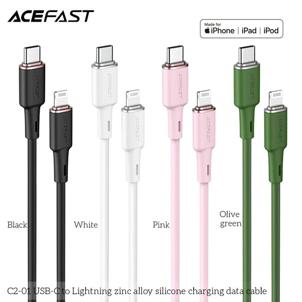 Zinc Alloy Soft Silicone Data Cable