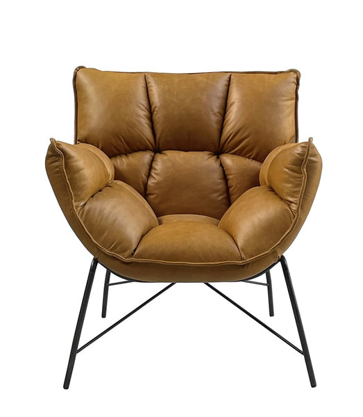 Club Chair - Tan Leather