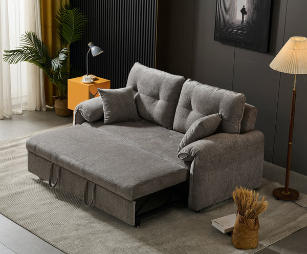 Rome 2 Seater Roll Out Sofa bed - Silver