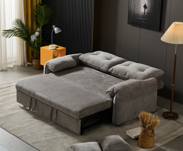 Rome 2 Seater Roll Out Sofa bed - Silver