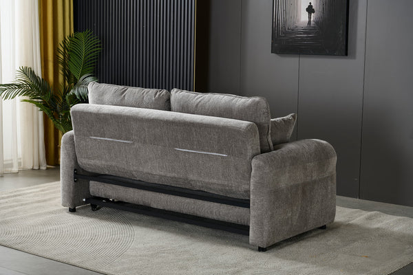 Rome 2 Seater Roll Out Sofa bed - Silver