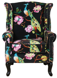 Peacock Wingback Chair