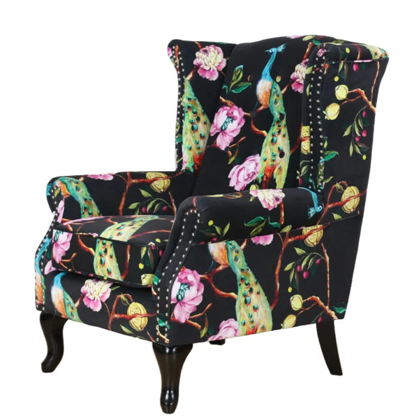 Peacock Wingback Chair