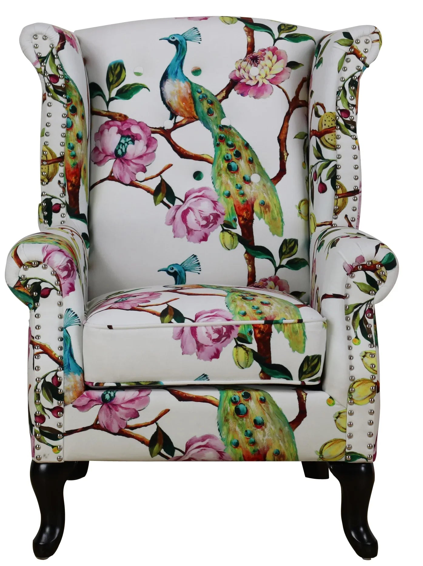 Peacock Wingback Chair