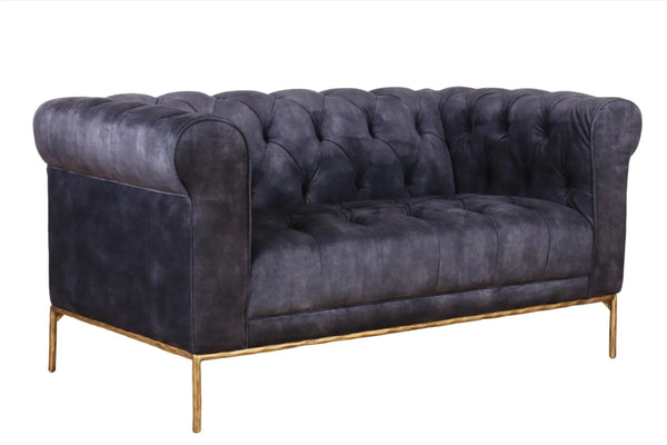 Chesterfield 2 Seater Sofa - Charcoal