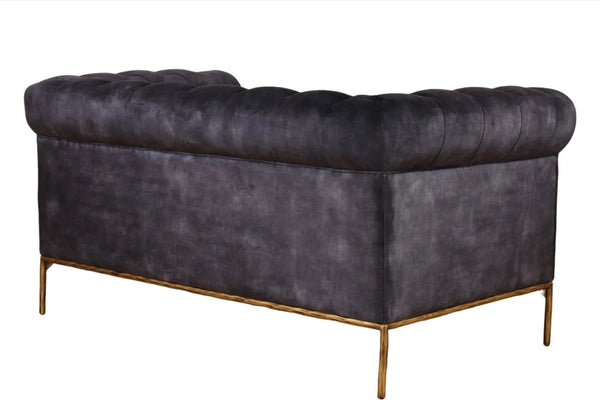 Chesterfield 2 Seater Sofa - Charcoal