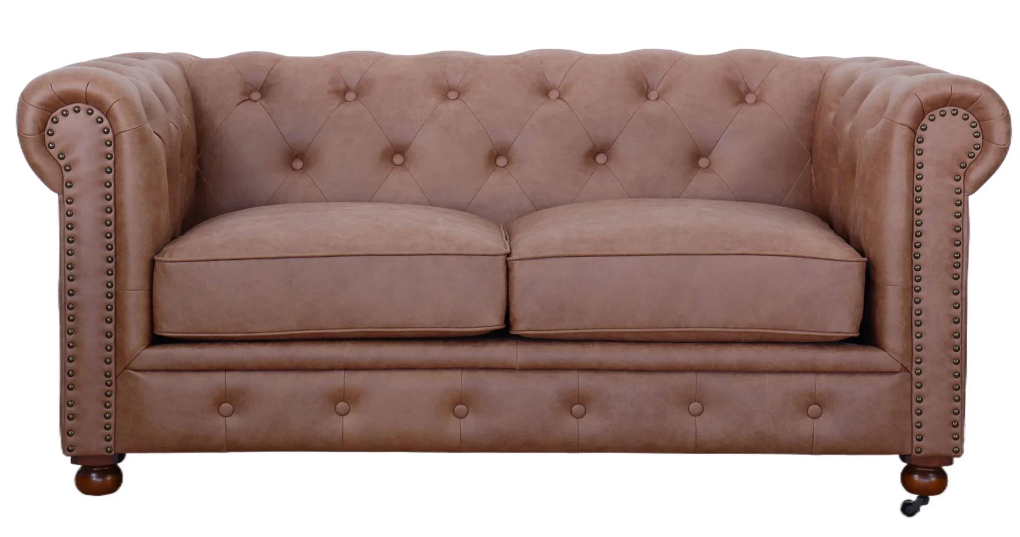 Chesterfield 2 Seater Sofa - Vintage Brown