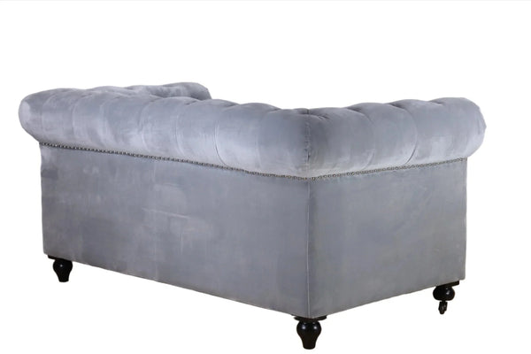 Chesterfield 2 Seater Sofa - Grey