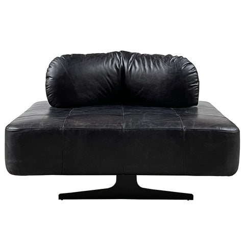 Georgio XL Leather Chair Slate Black