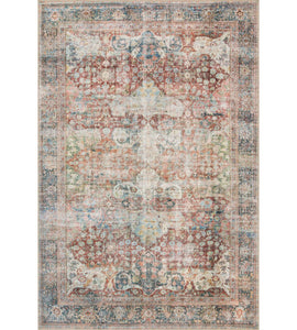 Loren Rug Brick/Multi | 107x167