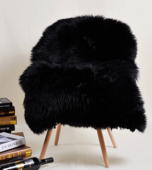 Kaikoura Long Wool Single NZ Sheepskin - Black