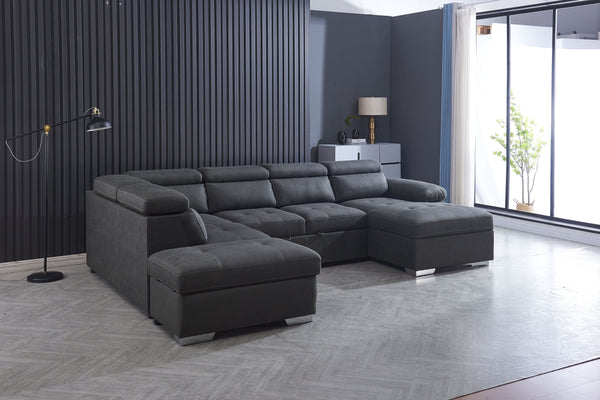 Milan Lounge Suite Sofabed with Storage & Ottoman