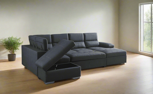 Milan Lounge Suite Sofabed with Storage & Ottoman