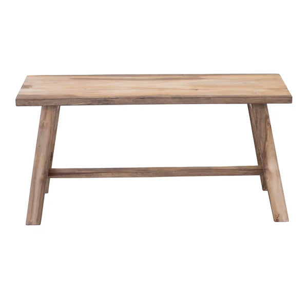 Rustico Reclaimed Teak Bench Medium - Natural