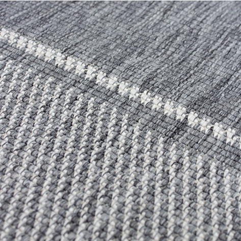 Eden Indoor/Outdoor Stripe Grey Rug