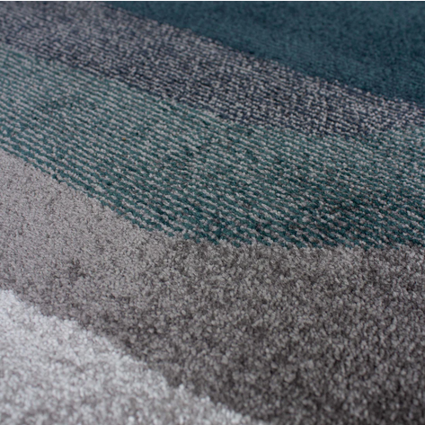 Osaka Oval Silver/Green Rug