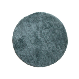 Nomadic Round Teal Blue Rug 200x200