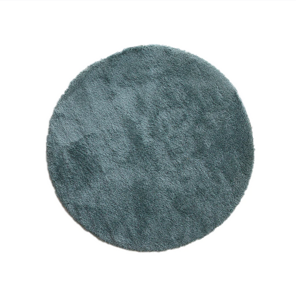 Nomadic Round Teal Blue Rug 200x200