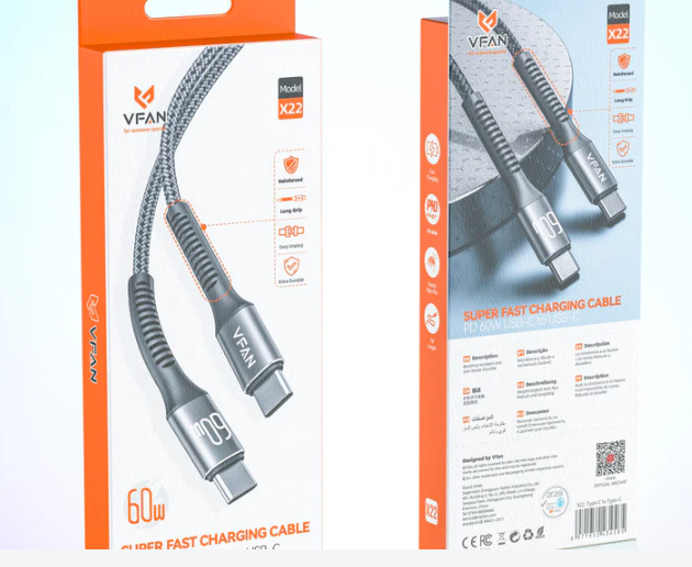 Super Fast Charging Cable with Reinforced Long Grip