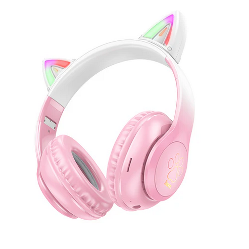 Bluetooth Cat Ear Headset w/ LED Light