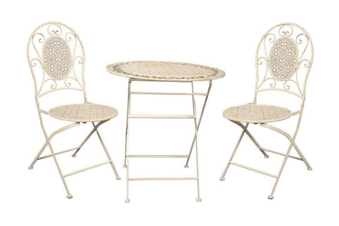 Outdoor Café Set - Antique White