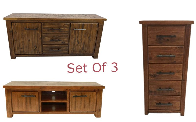 Buffet Table| TV Unit | Slimboy | Set of 3