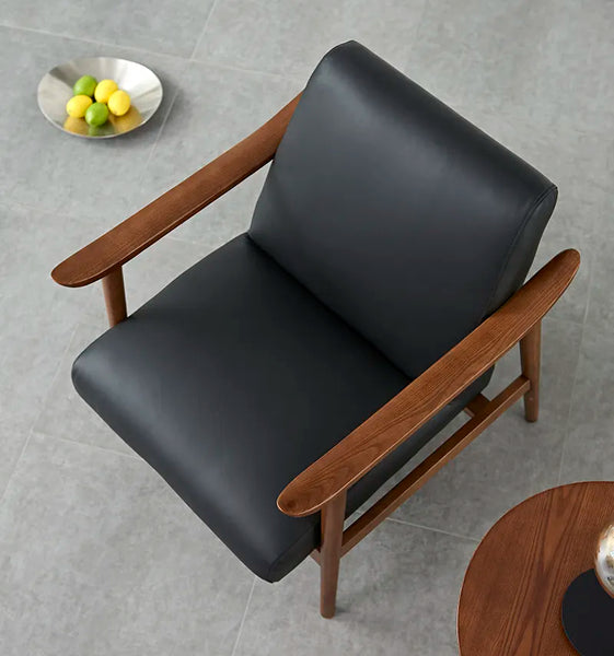 Spencer Mid-Century Armchair Black