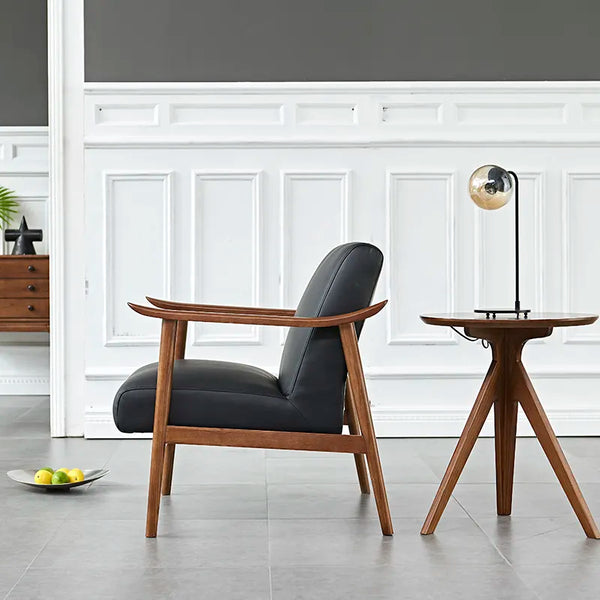 Spencer Mid-Century Armchair Black