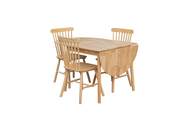 Orlando Drop Leaf Dining Table with 4 Chairs