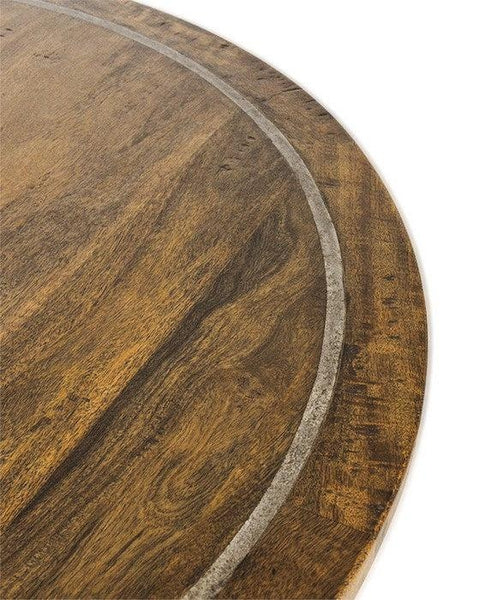 Clover Round Dining Table W/Slate Inlay 1200