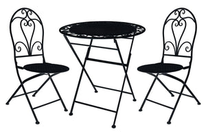 Outdoor Café Set - Antique Black