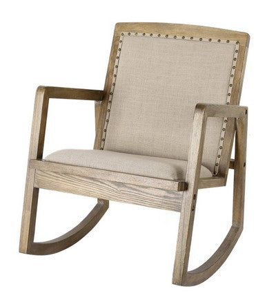 Rocking Armchair - Oak/Linen