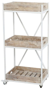 Kitchen Trolley-White