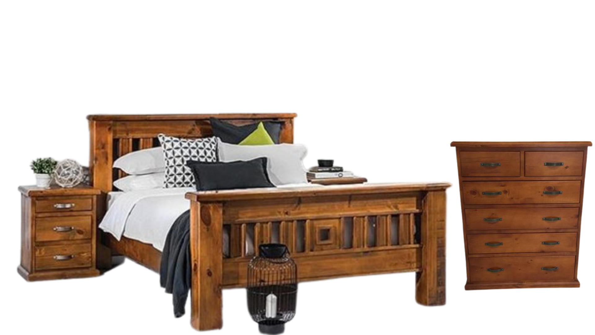 Felton Bedroom Set 4Pcs - Super King