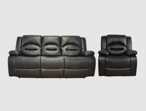 Lara 3RR + R Recliner Black