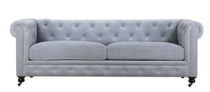 Chesterfield 3 Seater Sofa - Silver Grey