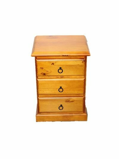 Susan 3 Drawer Bedside