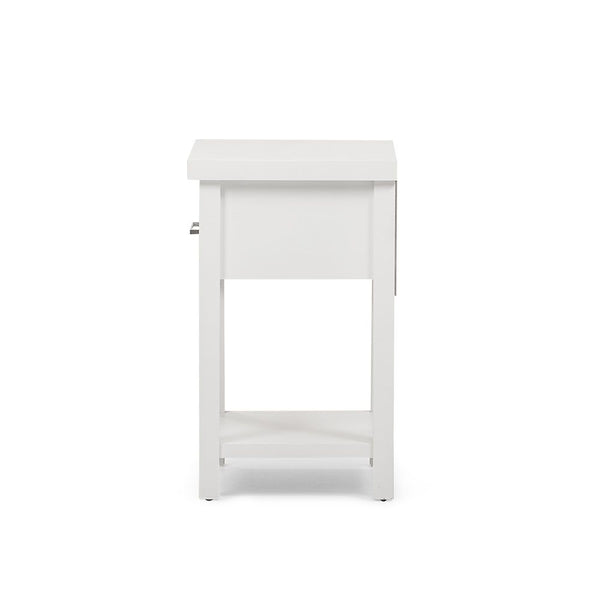 Helen Bedside Table White